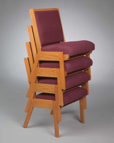 No. 87 Wood Chair without arms stacked