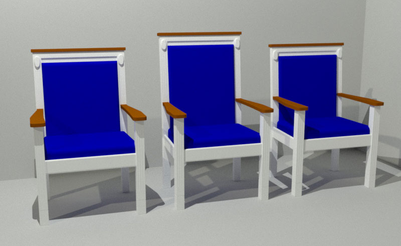 No. 822 Series pulpit chair set