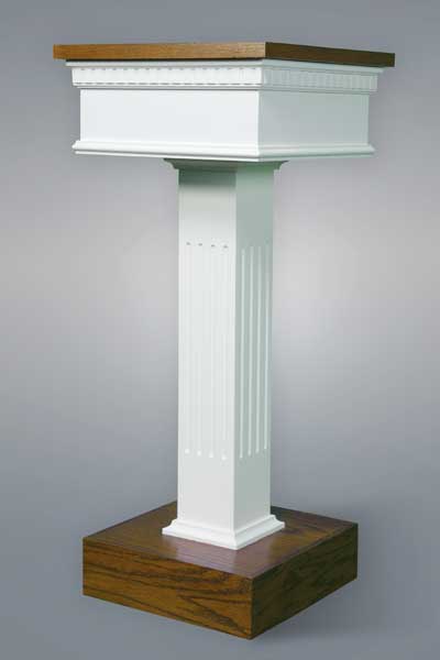 No. 8400 Flower Stand - Two Tone style with squared fluted column