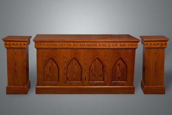 Imperial's #900 Series communion table and flower stand set