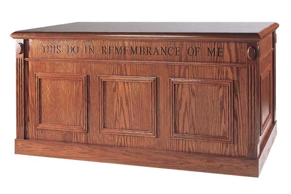 TCT-105 Closed Communion Table All Stained