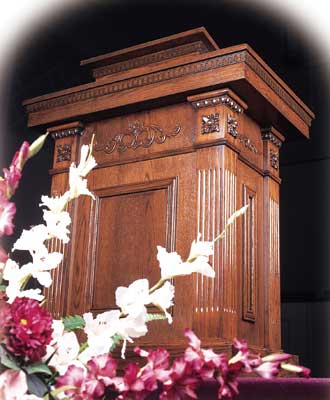 TSP-120 All-stained church pulpit