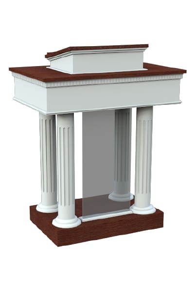 Pulpits 8302 Two Tone Pulpit