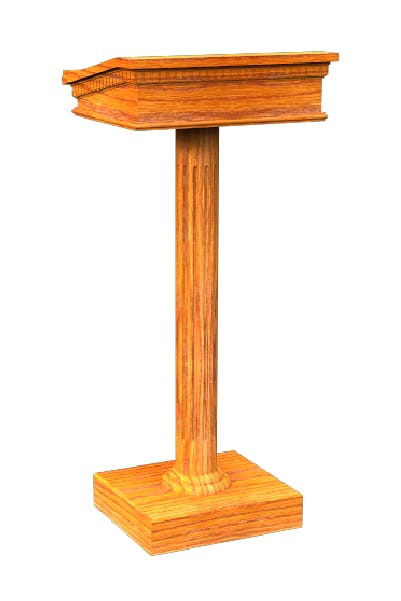 Lecterns/Speaker Stands 8302 All Stained Speaker Stand