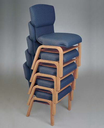 Model #90 Stacking chairs up to five chairs high